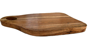 Tabla de cortar de madera de acacia con incrustaciones de mármol y resina, ideal para quesos, a precio mayorista asequible. - Product Image 3