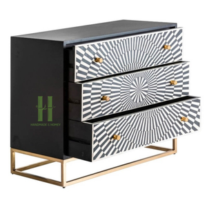 HNH Craft Table console moderne en incrustation de nacre Table basse en incrustation de nacre faite à la main Buffet en incrustation de nacre - Product Image 6