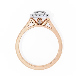 Impresionante Anillo de Oro con Diamante Sintético de 1.00 Quilates, Diseño de Corona, Unisex, Joyería para Propuesta de Matrimonio - Product Image 6