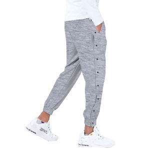 Pantalons de sport amples de haute qualité pour hommes, avec poches latérales boutonnées, pantalons de jogging d'entraînement avec revers élastiques, pantalon de jogging - Product Image 6