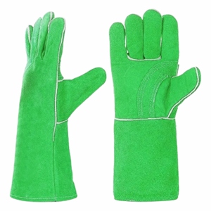 Vente flash - Gants de soudage en cuir de vachette renforcé, sécurité industrielle, résistants à la chaleur, ignifuges, 7 oz, 40 cm - Product Image 6