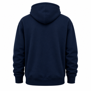 Sudadera con capucha para hombre, diseño liso, logotipo personalizado, forro polar, cómoda, informal, deportiva. - Product Image 2
