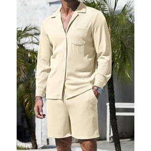 Nouvel ensemble T-shirt et short pour homme en coton 100 % biologique respirant – Nouvelle collection 2026 – Qualité supérieure – Prix de gros - Product Image 3