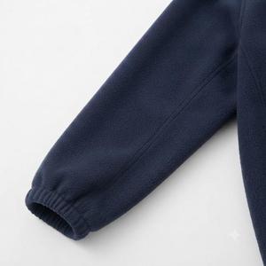 <b>Men's</b> <b>Navy</b> Blue sherpa <b>Fleece</b> Jacket Stand Collar Zip Up Full Zip Long Sleeve Solid Casual Winter Coat daly use <b>Men's</b> Jackets - Product Image 5