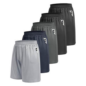 Shorts de sport pour homme, noirs, à séchage rapide, avec poches, légers, respirants, pour le basketball, la course à pied, la gym, vêtements de sport décontractés - Product Image 1