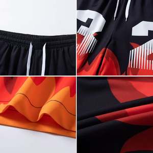 กางเกงขาสั้นผู้ชายลายพิมพ์ดิจิทัลสุดฮิตสำหรับฤดูร้อน สไตล์ลำลอง น้ำหนักเบา มีเชือกผูกเอว เหมาะสำหรับใส่เที่ยวเล่นกลางแจ้ง - Product Image 6