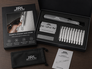มีดโกนหนวดตรง JRL ทำจากสแตนเลสสีทอง คุณภาพสูง พร้อมบริการสกรีนโลโก้และบรรจุภัณฑ์สีตามสั่ง - Product Image 3