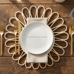 AG Elements Plato Decorativo de Ratán de 18 Pulgadas, Tejido a Mano, Ecológico, para Mesa de Comedor, Bodas y Hogar - Product Image 4