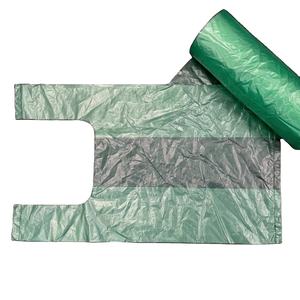 Color <b>Clear</b> Disposable Plastic HDPE/LDPE T-shirt Shopping <b>Polythene</b> Handling <b>Bag</b> for Supermarket Grocery - Product Image 1