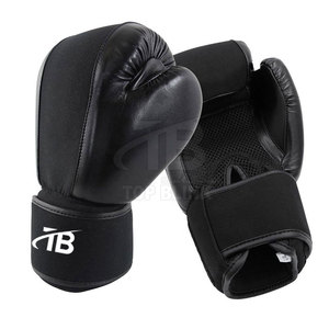 Custom Made Leather Boxing <b>Gloves</b> with Customized Logo <b>Moisture</b> Wicking Hook & Loop Closure for Adult Sports Training - Product Image 5