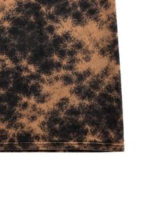 Camiseta de Algodón Personalizada con Lavado Ácido Marrón y Negro, Manga Corta, Cuello Redondo, Estilo Vintage Tie Dye, Ropa Casual de Calle para Hombre, Camiseta de Verano - Product Image 6