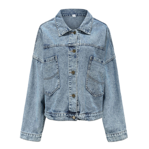 Chaquetas Vaqueras de Mujer al por Mayor, Tendencia 2026, Imprescindibles para el Estilo Urbano Y2K, Oversize, Cortas, Lavado Vintage, Transpirables - Product Image 5