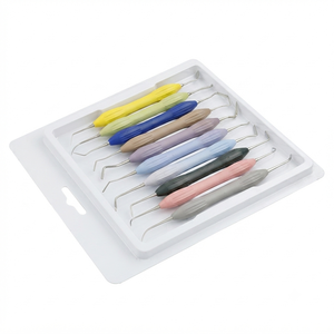 Kit d'instruments dentaires en silicone pour composites, 10 pièces, outils de nettoyage manuels de classe I - Product Image 1
