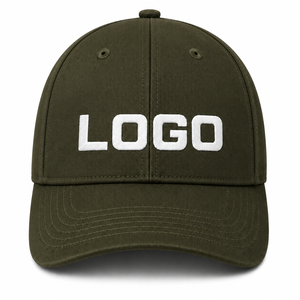 Custom Embroidered Polyester/Cotton Baseball <b>Cap</b> Black Curved Brim Breathable & Waterproof Fitted Unisex Sports Promotional - Product Image 1