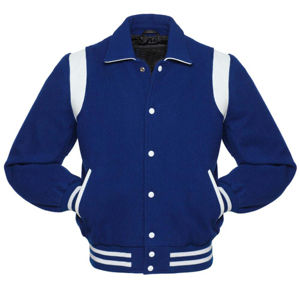 Chaqueta de Cuero y Lana Retro de Alta Calidad, Cómoda y Elegante - Ideal para Atuendos Casuales y Looks Atemporales - Product Image 1