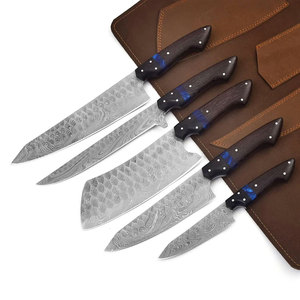 Professional Grade Damascus Steel <b>Kitchen</b> Knife Set With Stylish Look And Comfortable Handling For Daily Use - Product Image 4