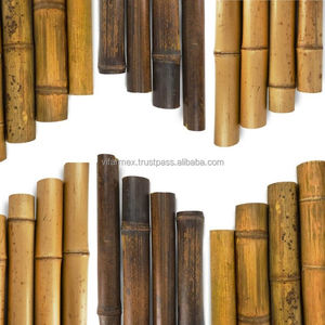 Poteaux en bambou naturel (2M, diamètre 15-17mm) pour clôtures de jardin, décoration, meubles - Marque SUNYONGCHUN, origine Guangdong, vente en gros - Product Image 2