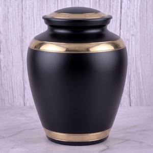 Urna Funeraria de Latón Azul y Dorado para Cenizas Humanas, Recipiente Conmemorativo para Entierro y Funeral - Product Image 5