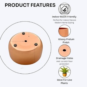 กระถางแขวนเหล็กทำมือ ดีไซน์หรูหราทันสมัย สำหรับตกแต่งสวนในร่ม/กลางแจ้ง - Product Image 4