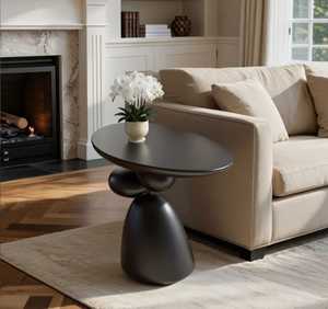 Mesa de centro moderna con base escultural para sala de estar, mueble decorativo - Product Image 2
