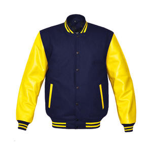 Blouson bomber homme personnalisé, hiver, patchwork, lettres brodées, style universitaire, baseball, personnalisable, pour homme - Product Image 4