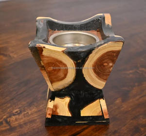 Populaire Résine En Bois Bakhoor Mobkhar Brûleur D'encens Multicolore Diffuseur D'aromathérapie pour Bureau À Domicile En Gros Religieux - Product Image 1