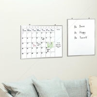 Pizarra Magnética Superfina y Resistente con Marco de Aluminio Mate, Tamaño Personalizable, Imán Fuerte, Calendario Mensual de Borrado en Seco