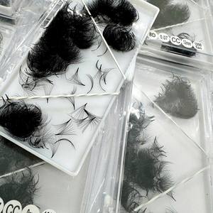 ขนตาปลอมแบบต่อเส้น 8D 0.07 C/CC/DD/LD/M Curl ความยาว 7-20 มม. ทำด้วยมือ ให้ความหนาเป็นธรรมชาติ ยาวพิเศษ คุณภาพพรีเมียม - Product Image 1