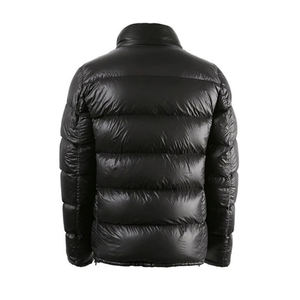 <b>Men's</b> Black Hooded Puffer <b>Jacket</b> Windproof <b>Down</b> <b>Filled</b> Casual Winter Outerwear with Zipper Closure and Faux Fur Lining - Product Image 3