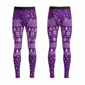 Leggings de compression multi-usages, haute résistance, design personnalisé, pour hommes, pour la course hivernale, pantalons de sport thermiques - Product Image 6