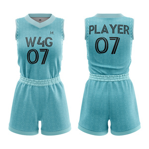 Conjunto de Pantalones Cortos y Camiseta de Baloncesto Personalizados para Niñas, Sublimados, Transpirables, que Absorben la Humedad, de Secado Rápido, Tallas Grandes, 100% Poliéster - Product Image 3