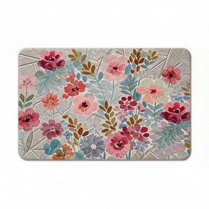 Alfombra de Baño Rectangular de Microfibra, Diseño Minimalista, Antideslizante, de Secado Rápido, con Base de Espuma Viscoelástica para Baño - Product Image 4