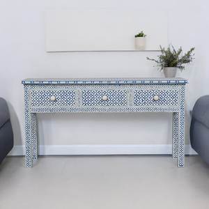 Handmade Bone Inlay <b>Console</b> <b>Table</b> With Contemporary Style For Entryway Hallway And Living Room Decor - Product Image 2
