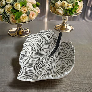 Handmade Metal <b>Bowl</b> with Leaf Design Polished and Cute Feature for Elegant Wedding Table Settings and Home Decor - Product Image 2