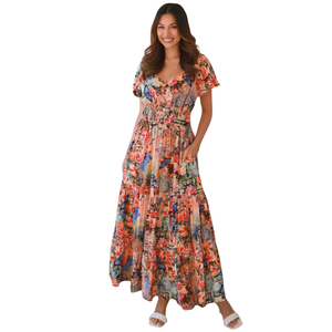 Vestido Maxi Casual de Verano con Cintura Imperio para Mujer - Product Image 4