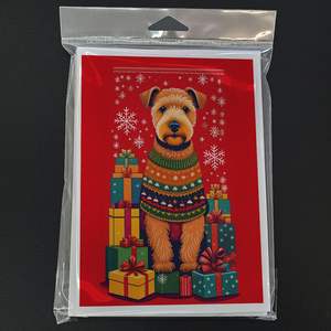 Lakeland Terrier Whimsical A7 tamaño 5x7 tarjetas de notas en blanco paquete 8 tarjetas de felicitación navideñas con sobres tarjetas en blanco - Product Image 3