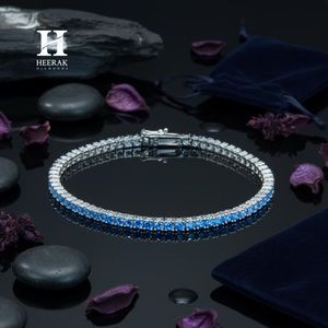 Luxury Blue <b>Gemstone</b> Tennis <b>Bracelet</b> Round Cut Stones 14K/18K Gold Fine Jewelry Manufacturer - Product Image 1