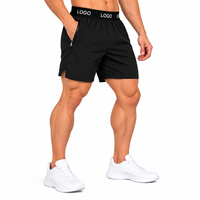 Shorts de course 2-en-1 personnalisés pour hommes avec doublure de compression en mesh, poche pour téléphone et poches zippées – Idéal pour la gym et l'entraînement