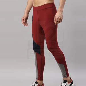 Leggings de compression pour hommes, coupe slim, décontractés, respirants, séchage rapide, longueur intégrale, pour gym et yoga, avec taille élastique – Nouveau modèle à prix réduit - Product Image 2