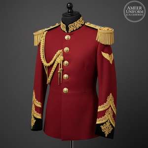 Uniforme de fanfare en gros, fabriqué en coton 100 % ou polyester de qualité supérieure, pour hommes, femmes et adultes, tailles et couleurs personnalisées - Product Image 1