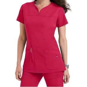 Blouse de travail légère en tissu doux à manches longues, uniforme professionnel pour hôpital, clinique, infirmières, médecins - Product Image 2