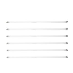 Confezione da 8 Tubi Fluorescenti Lineari da 21 Pollici, Luce Bianca Calda 13W, Attacco G5 Bi-Pin, 3000K, Materiale in Vetro - Product Image 1