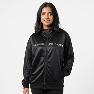 Wholesale Women Custom <b>Track</b> <b>Jacket</b> 100% Polyester Sports Training Athletic <b>Track</b> <b>Jackets</b> Stand Collar Sports <b>Track</b> <b>Jacket</b> - Product Image 1