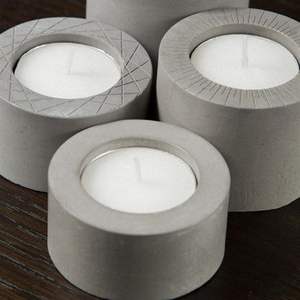 Portavelas de Concreto Hecho a Mano de Primera Calidad TCE para Decoración del Hogar, Centro de Mesa, Uso en Hoteles y Restaurantes - Product Image 2