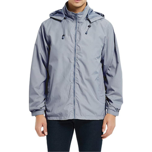 Wholesale Custom Nylon Bomber Windbreaker <b>Jacket</b> Breathable <b>Waterproof</b> Quick Dry Plus Size Hooded Collar Full Zipper Street - Product Image 2