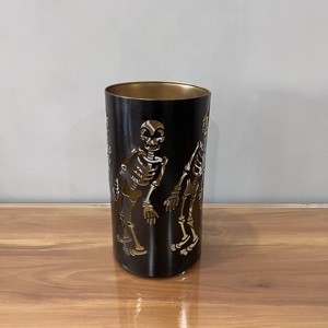 <b>Black</b> iron Skeleton <b>Lantern</b> With Die Cutting For Home Decoration - Product Image 4