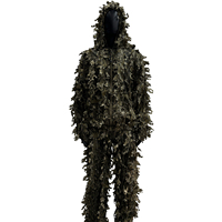 360 °   Hoodie de camouflage 3D à motif feuilles pour l'observation des oiseaux, la photographie en extérieur et les aventures de chasse