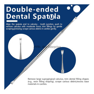 Stainless Steel Manual Teeth Cleaning Set with File <b>Hook</b> Spatula Forceps Dental <b>Tools</b> Kit 5 PC 304 CE Certified - Product Image 5