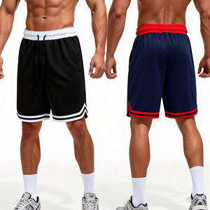 Pantalones Cortos Deportivos de Baloncesto para Hombre, Ropa Deportiva Informal para Entrenamiento, Fitness, Atletismo, Correr, Gimnasio, Jogging, Malla Transpirable - Product Image 1
