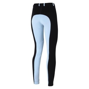 Leggings de equitación para mujer, ligeros, transpirables, de cuero genuino, de talle alto, con silicona completa, precio mayorista - Product Image 2